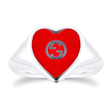 gucci sterling silver heart emoji